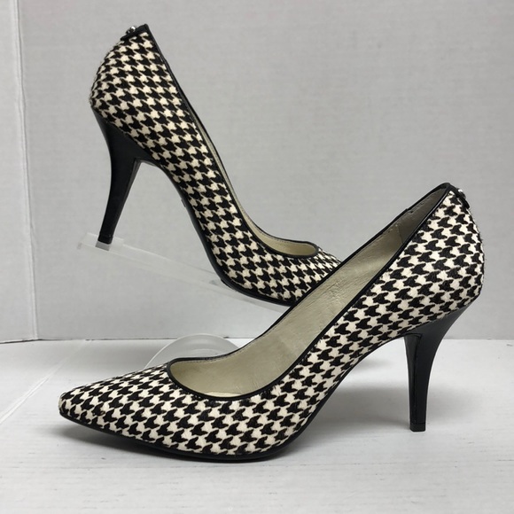 Shoes - Michael Kors Horsehair Houndstooth Heels